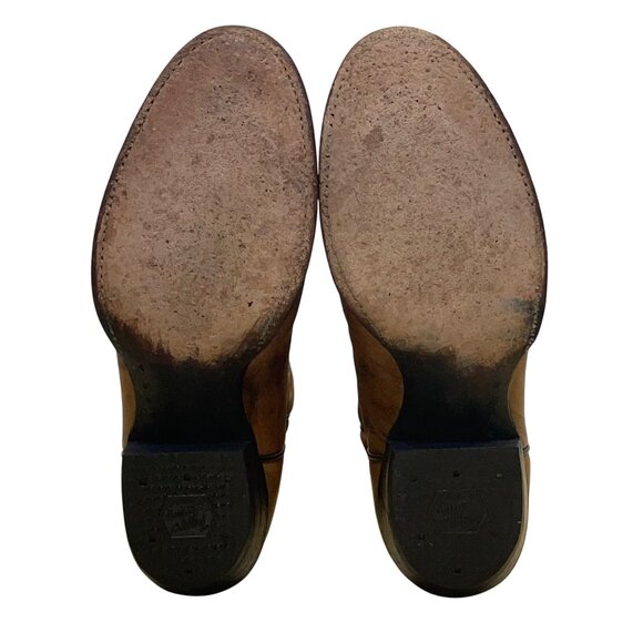 Tony Lama Men’s Tan Brown Leather Vintage Style Western Cowboy Boots Size 6.5D - Picture 10 of 11